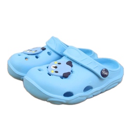 Chaussons en mousse pour enfants à la plage, bleu Befado