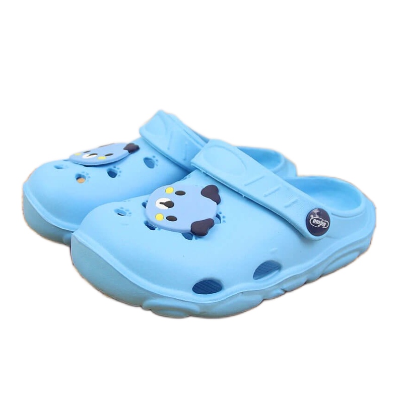 Chaussons en mousse pour enfants à la plage, bleu Befado