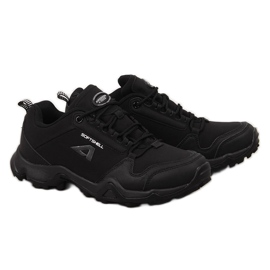 Chaussures de trekking imperméables American Club noires pour homme
