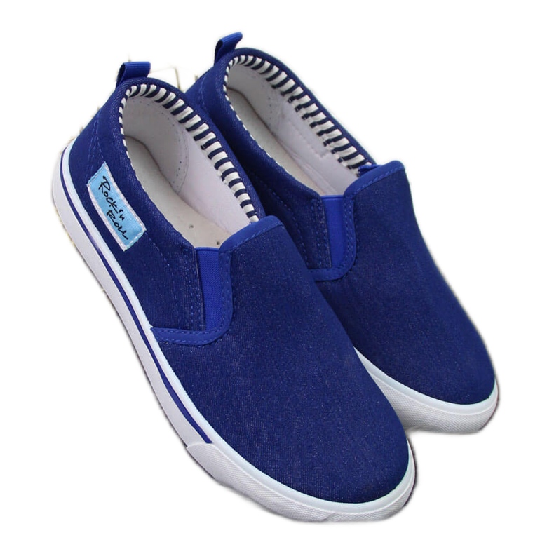 Sneakers sans lacets garçon Atletico bleu Sneakers sans lacets garçon Atletico bleu