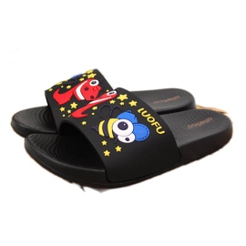 Chaussons garçons pour la piscine noire de l'Atletico