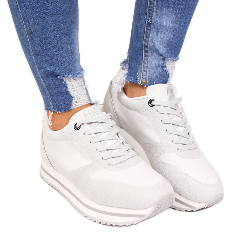 Chaussures de sport pour femmes sur la plate-forme blanche Big Star II274216
