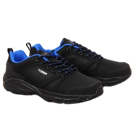 Chaussures de sport de trekking imperméables DK noires et bleues