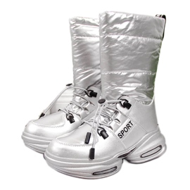 Bottes de neige pour enfants sur la plate-forme argentée Tom.m