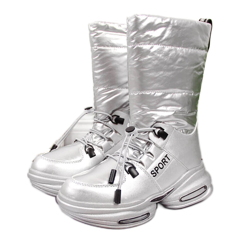 Bottes de neige pour enfants sur la plate-forme argentée Tom.m