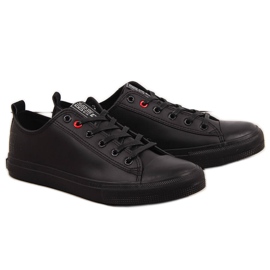 Baskets basses noires en éco-cuir pour hommes Big Star JJ174005