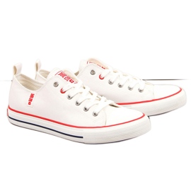 Baskets basses homme en éco-cuir blanc Big Star JJ174069