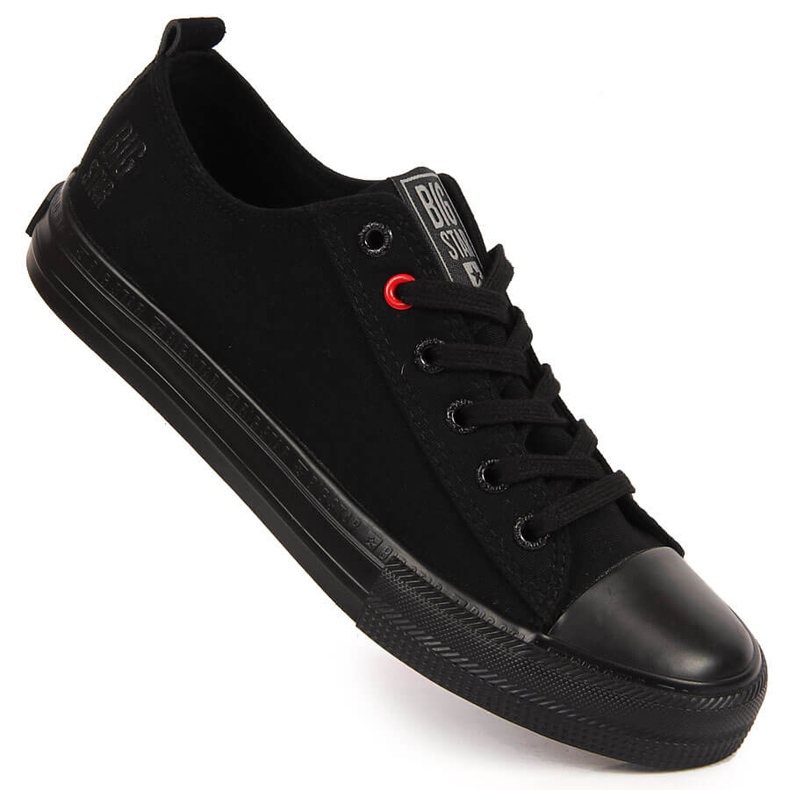 Baskets basses homme textile noires Big Star JJ174003