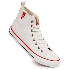 Baskets montantes homme en éco-cuir blanc Big Star JJ174071 blanche Baskets montantes homme en éco-cuir blanc Big Star JJ174071 blanche