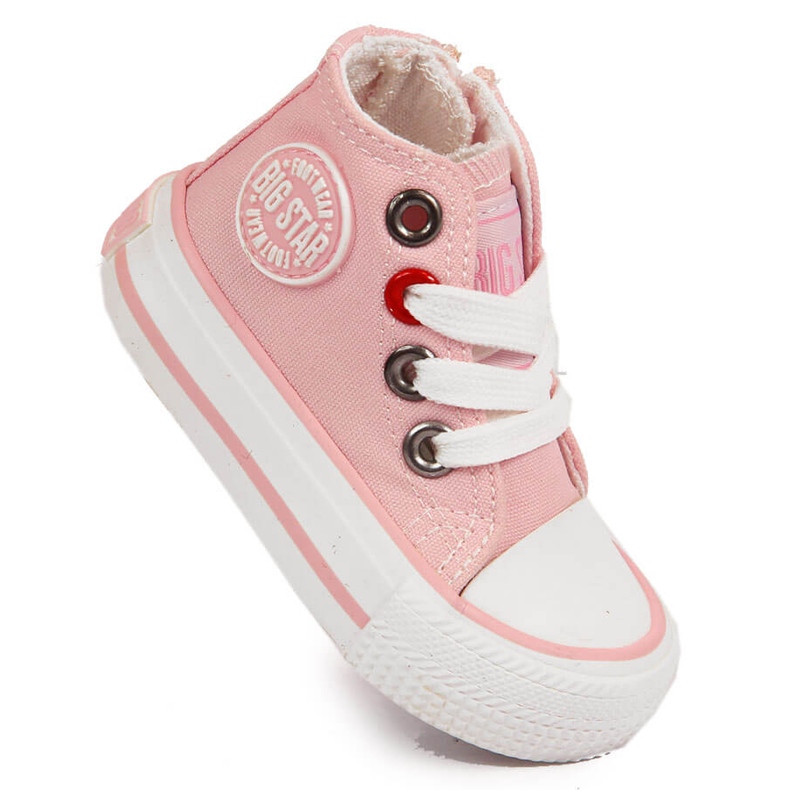 Baskets roses montantes fille Big Star HH374191