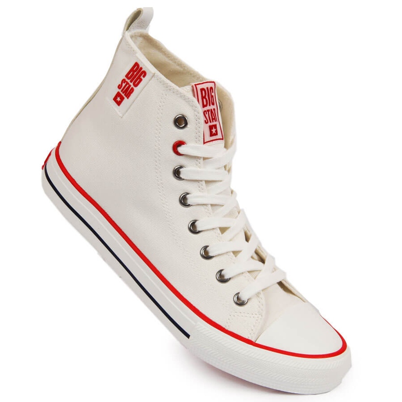 Baskets montantes blanches pour homme Big Star JJ174066