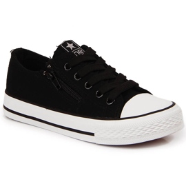 Baskets enfant NEWS noires à fermeture éclair