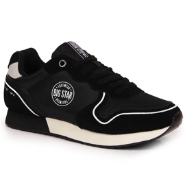 Chaussures de sport en cuir noir Big Star JJ274279