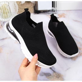 Chaussures de sport femme slip on noir Potocki le noir