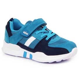 Chaussures de sport pour garçons avec velcro bleu Befado bleu marine