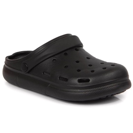 Tongs noires Atletico en mousse noire