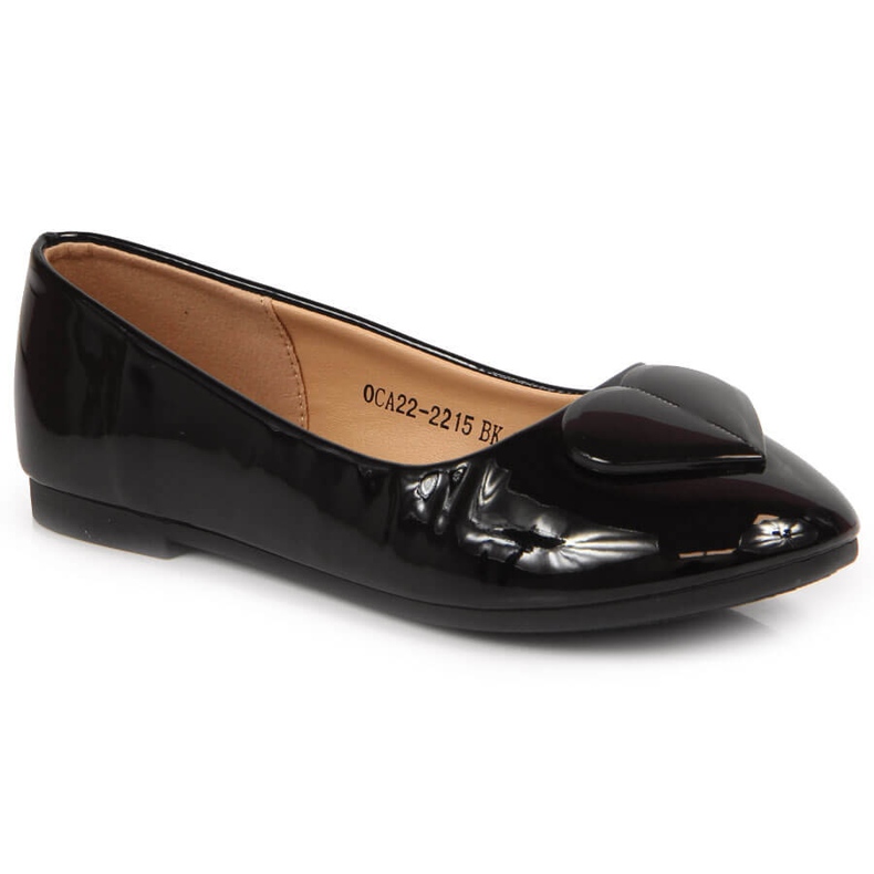 Ballerines fille avec coeur noir Vinceza le noir Ballerines fille avec coeur noir Vinceza le noir