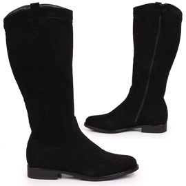 S.Barski Bottes de printemps noires pour femmes S. Barski