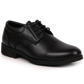 Chaussures habillées noires pour garçons de l'American Club