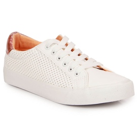 Baskets pour femmes en cuir écologique McKeylor blanches