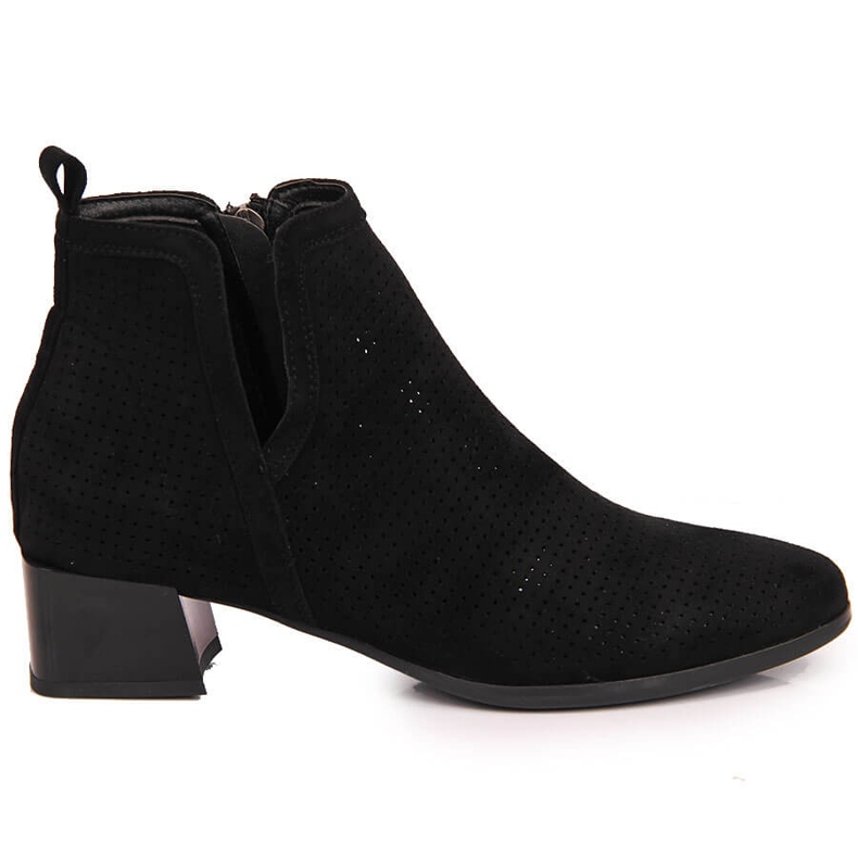 Bottines ajourées noires femme Vinceza le noir