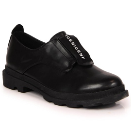 S.Barski Chaussures à enfiler noires pour femmes de S. Barski