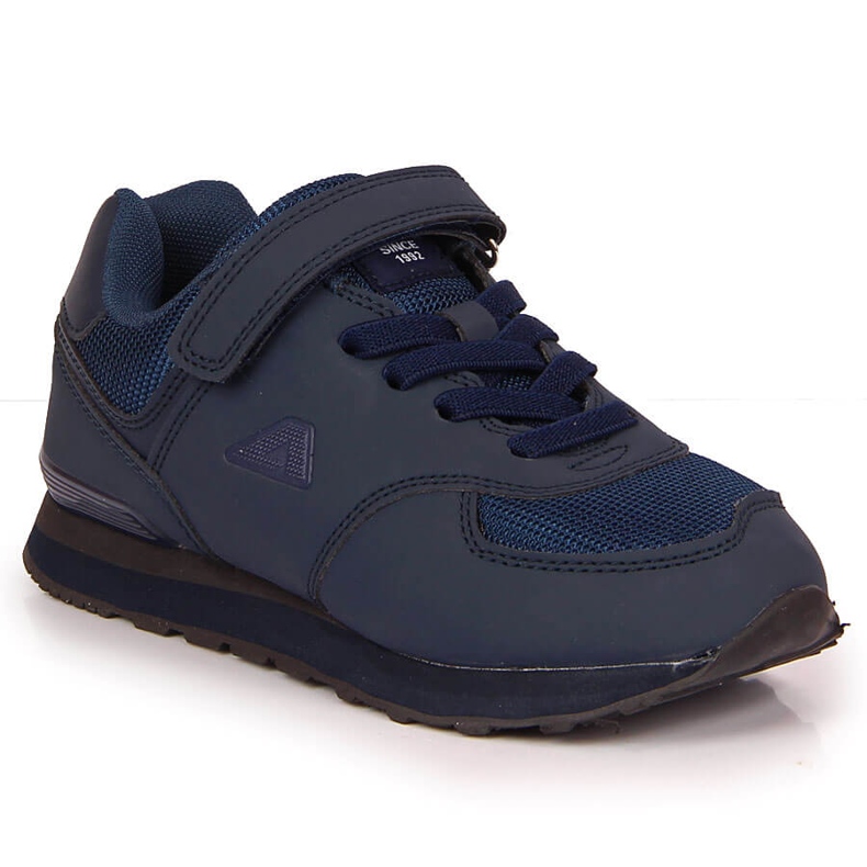Chaussures de sport velcro bleu marine American Club pour enfant