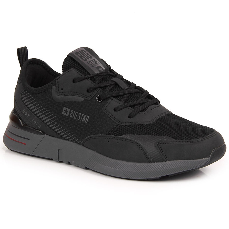 Chaussures décontractées pour hommes Big Star noires JJ174292 le noir Chaussures décontractées pour hommes Big Star noires JJ174292 le noir