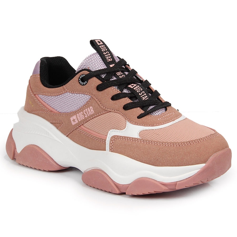 Baskets de sport femme rose Big Star JJ274577
