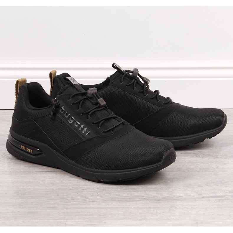 Chaussures casual homme Bugatti noires