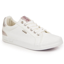 Baskets en textile blanc Cross Jeans JJ2R4038C blanche