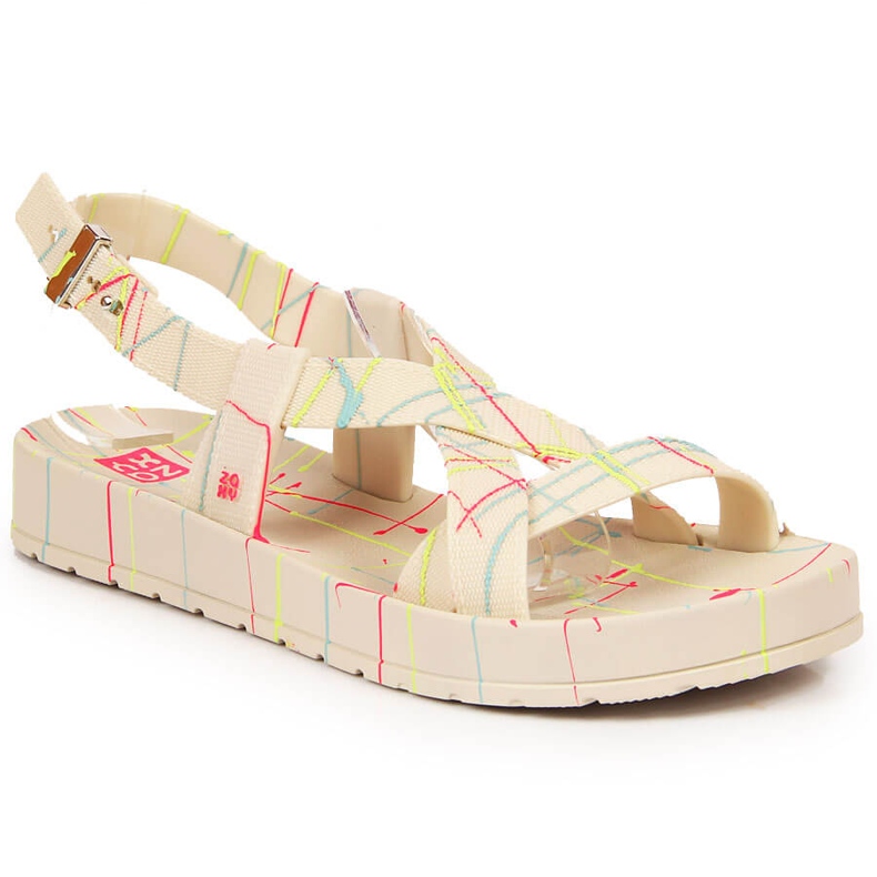 Sandales en caoutchouc pour femmes avec Zaxy parfumé HH285264 beige Sandales en caoutchouc pour femmes avec Zaxy parfumé HH285264 beige