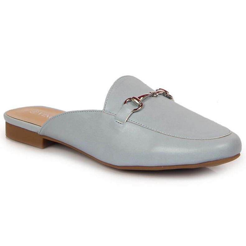 Chaussons femme avec ornement Vinceza bleu