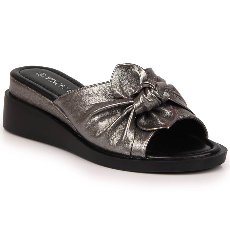 Chaussons compensés argent femme Vinceza Chaussons compensés argent femme Vinceza