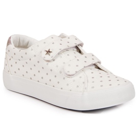 Baskets pour fille avec velcro étoiles blanches de l'Atletico Baskets pour fille avec velcro étoiles blanches de l'Atletico