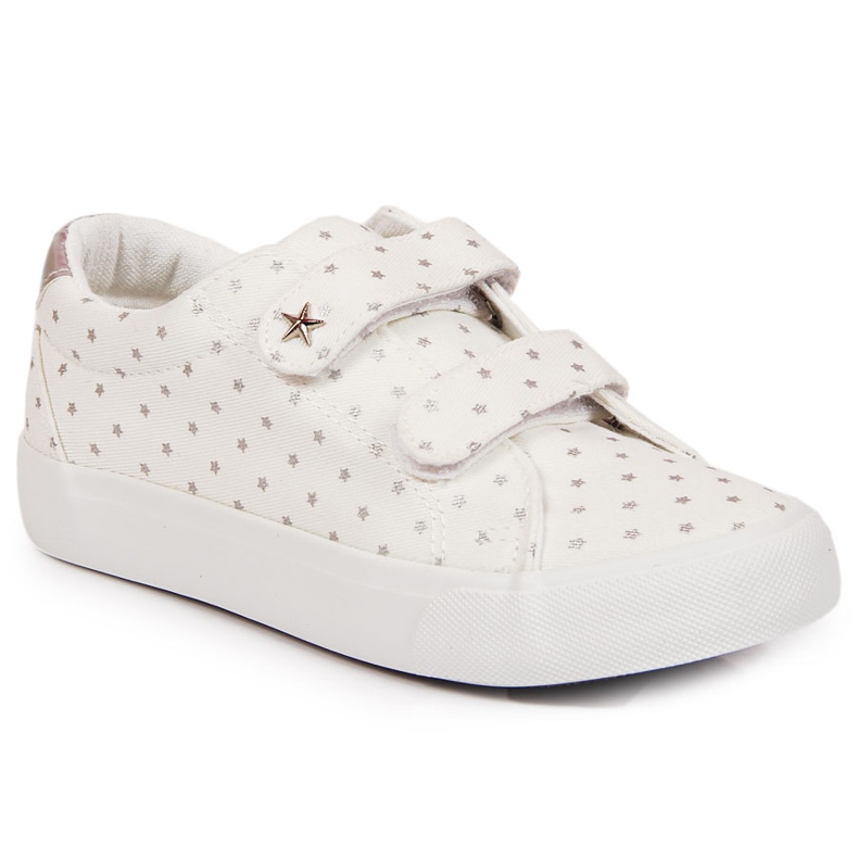 Baskets pour fille avec velcro étoiles blanches de l'Atletico
