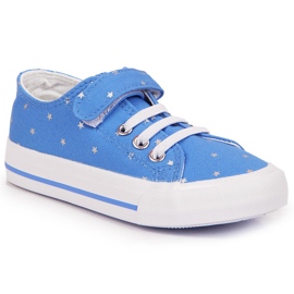 Baskets textile étoiles bleues Atletico