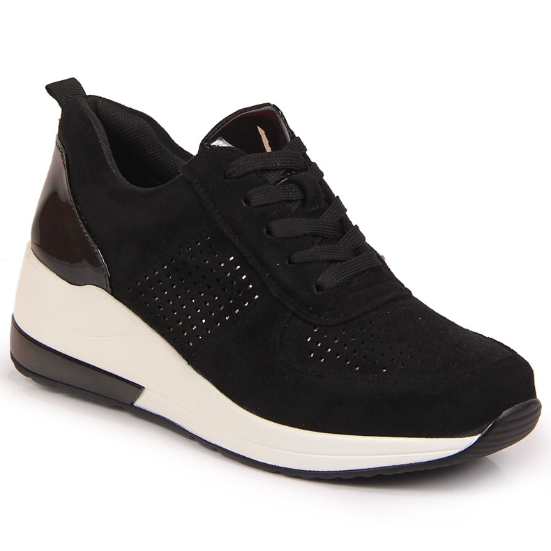 Chaussures compensées noires pour femme Jezzi le noir