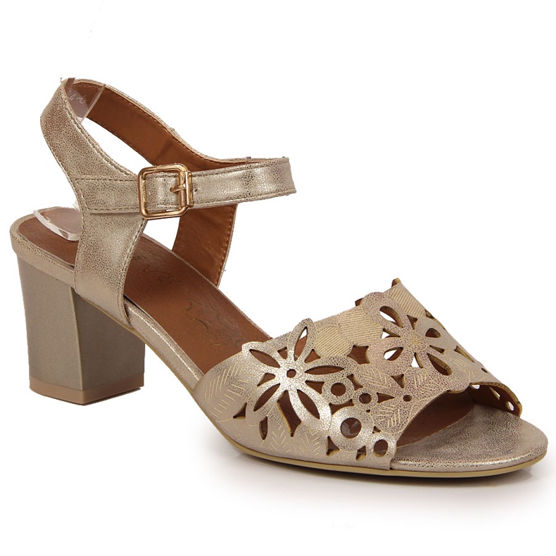 Sandales pour femmes sur le poteau d'or Jezzi Sandales pour femmes sur le poteau d'or Jezzi