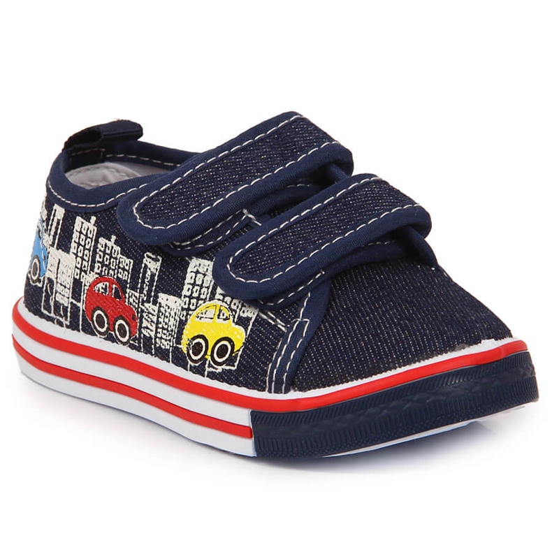 Baskets velcro Atletico bleu marine pour garçon
