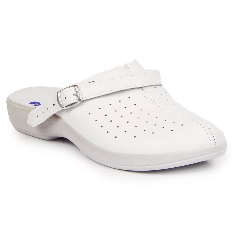 Chaussons pour femmes construits sanitaires Inblu blancs blanche