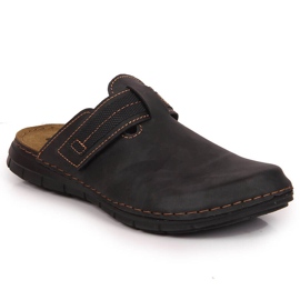 Chaussons homme noirs Inblu montés