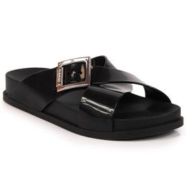 Chaussons femme meliski noir Zaxy JJ285055