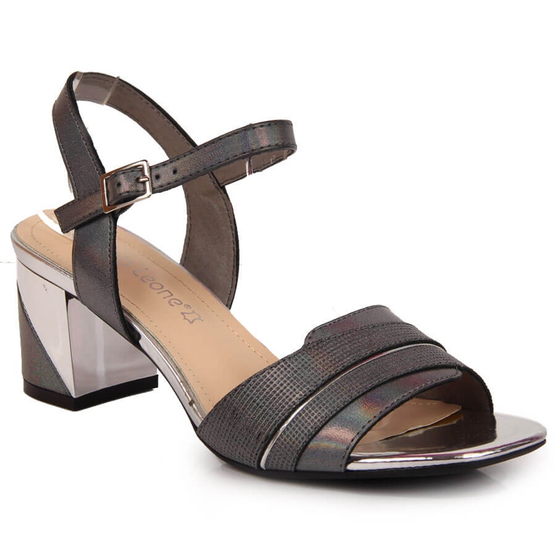 Sandales femme sur le poteau graphite Sergio Leone multicolore Sandales femme sur le poteau graphite Sergio Leone multicolore