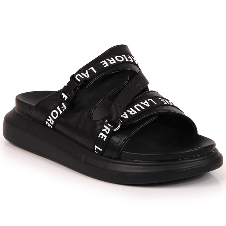 Chaussons plateforme Laura La.Fi noirs le noir Chaussons plateforme Laura La.Fi noirs le noir