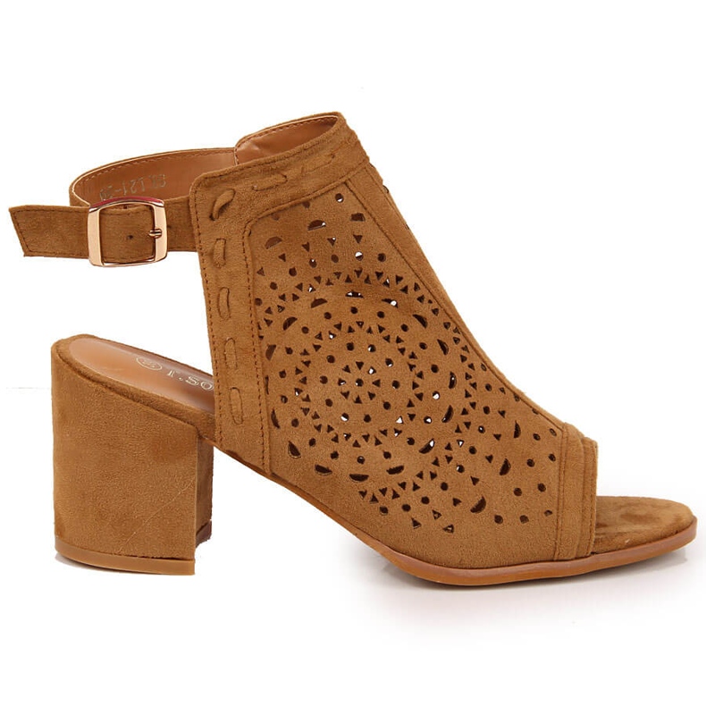 T.Sokolski Sandales pour femmes construites avec camel ajouré T. Sokolski brun T.Sokolski Sandales pour femmes construites avec camel ajouré T. Sokolski brun