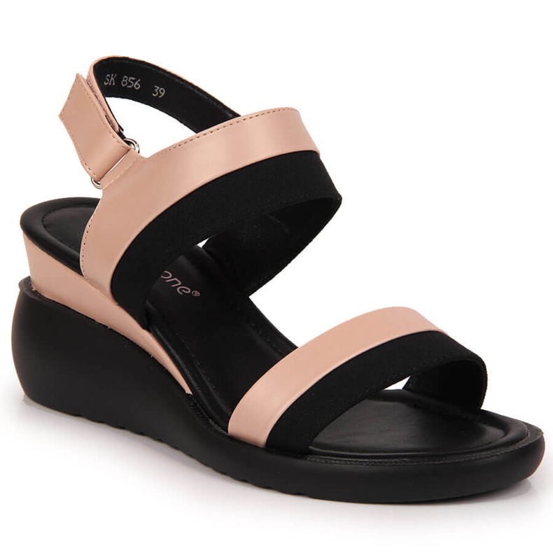 Sandales pour femmes sur un coin rose Sergio Leone