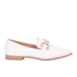 Mocassins femme Arline blancs