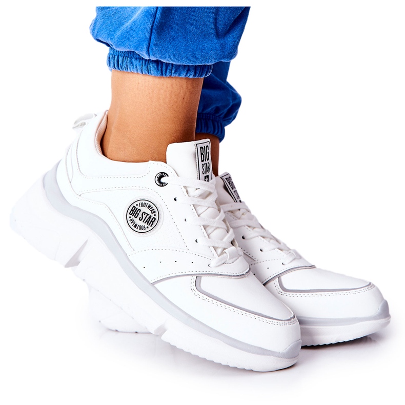 Chaussures de sport sur la plate-forme Big Star II274314 Blanc blanche