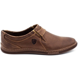 Polbut Chaussures pour hommes en cuir 362 Par Brown brun
